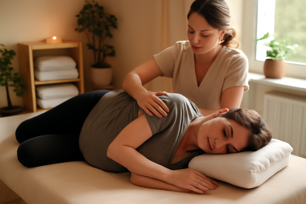 Massage pour femmes enceintes : bienfaits & précautions