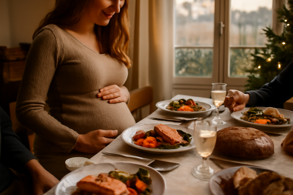 Repas Noël femme enceinte : menu sain et sûr