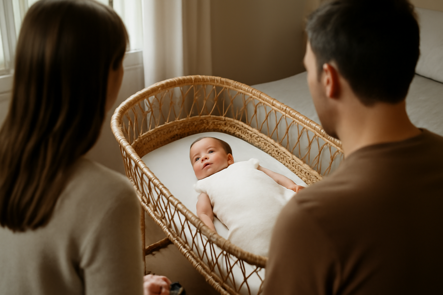 siestes bébé 4 mois dans une chambre calme, bébé endormi sur un matelas ferme